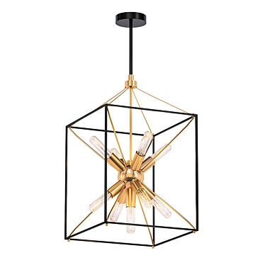 Rustic Elegance: Artika Clyde Farmhouse Chandelier 3D model image 1 