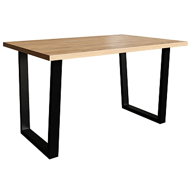 Modern Dining Table Lars 3D model image 1 