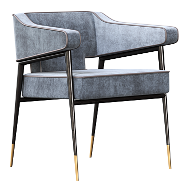 Elegant Derome Dining Arm Chair 3D model image 1 