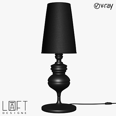 LoftDesign Table Lamp 865- Stylish and Functional 3D model image 1 