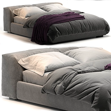 Title: Supreme Comfort Cappellini Bed 3D model image 1 