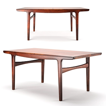 Danish Teak Model 169 Dining Table 3D model image 1 