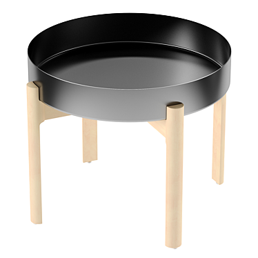 Sleek and Sturdy YPPERLIG Coffee Table 3D model image 1 