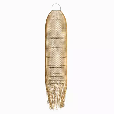 Rattan Squid Lampshade: BAZAR BIZAR 3D model image 1 