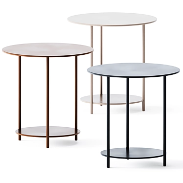 Circle Coffee Table: Stylish and Functional 3D model image 1 