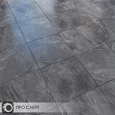 Pro Slate Grey Ceramic Tiles 3D model image 1 