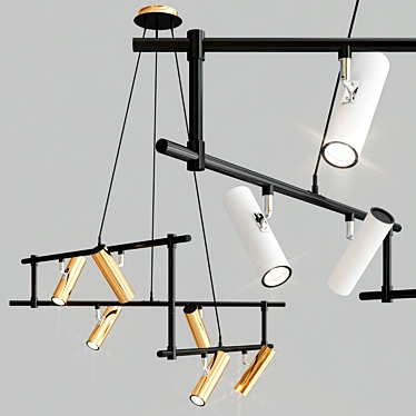 Maytoni Technical Rami: Sleek Multi-Directional Pendant Light 3D model image 1 