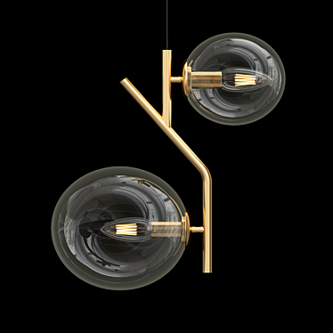 Elegant Globe Pendant Light 3D model image 1 