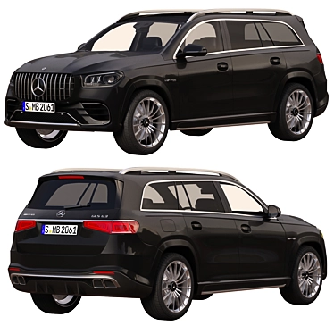 Luxury and Power: Mercedes GLS 63 AMG 3D model image 1 