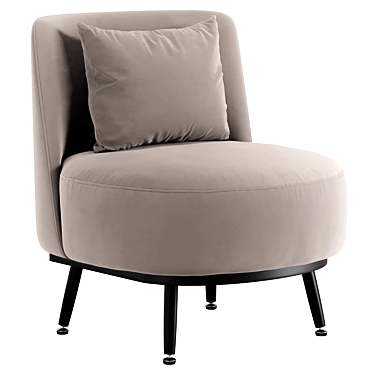 Turbosmooth Armchair: Designer Furniture for Corona Render 3D model image 1 