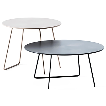 Modern Round Coffee Table: Orbis 3D model image 1 