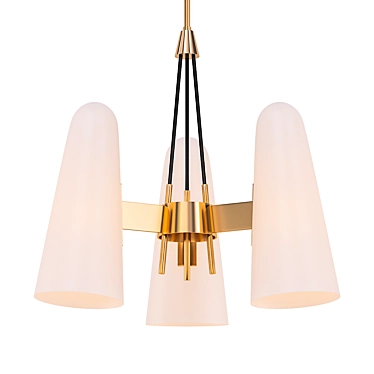 Elegant Montfaucon 3-Light Pendant 3D model image 1 