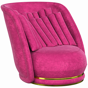  Elegant Perla Armchair 3D model image 1 