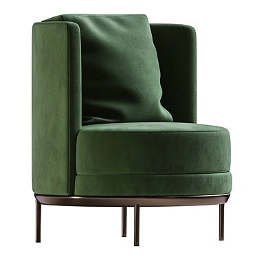 Green Armchair Corona Render 5 3D model image 1 