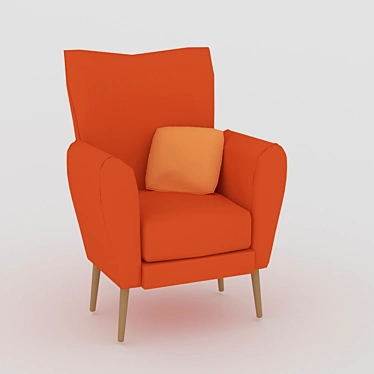 Elevix Armchair: Stylish Comfort 3D model image 1 