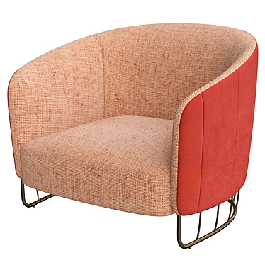 Tonella Armchair: Stylish Comfort and Elegance 3D model image 1 