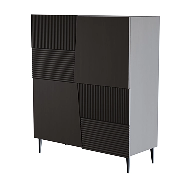 Modern Mil High Sideboard 3D model image 1 