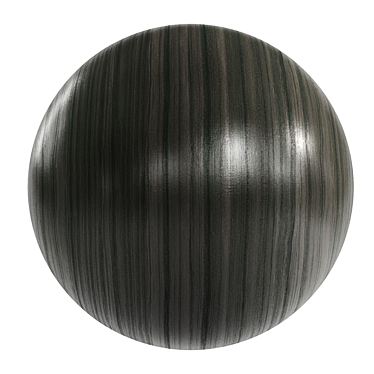 Exquisite Ebony Black Wood 3D model image 1 