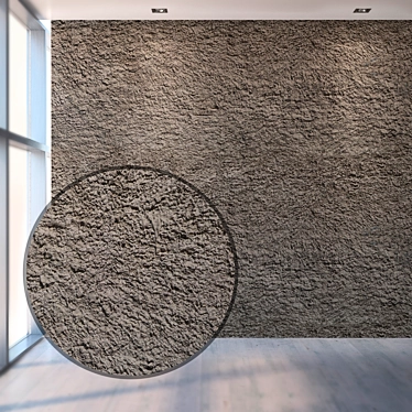 Seamless Rough Plaster Texture 3D model image 1 