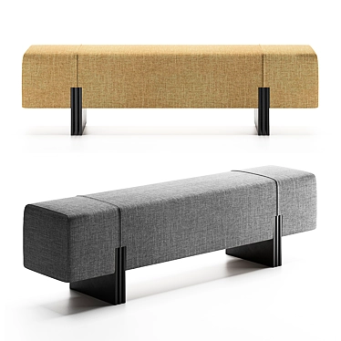 Minimalist Apua Bench: Bruno Moinard Éditions 3D model image 1 