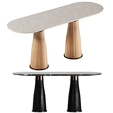 Elegant Camden Svelte Table 3D model image 1 