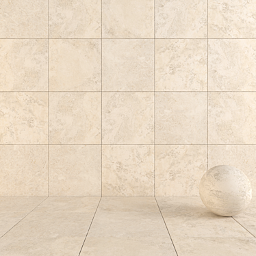 Navona Bone Cross 80x80: Wall and Floor Tiles 3D model image 1 