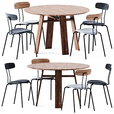 Bondt Dining Table: Zeitraum Excellence 3D model image 1 