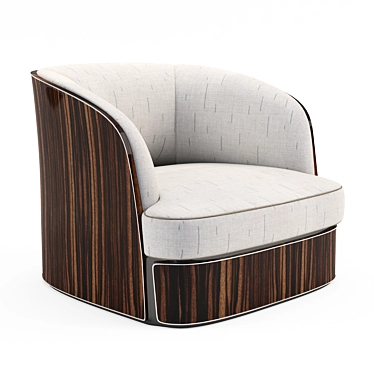 Luxury Bentley Home Bampton Armchair 3D model image 1 