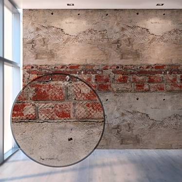 Seamless Plaster Wall Texture 3D model image 1 