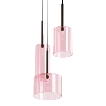 Spillray 3-Light Pendant Chandelier 3D model image 1 