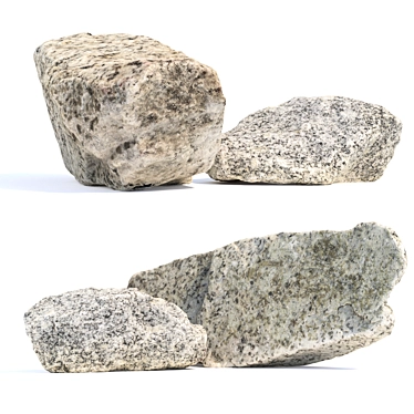 360° Scanned Landscape Stones 3D model image 1 