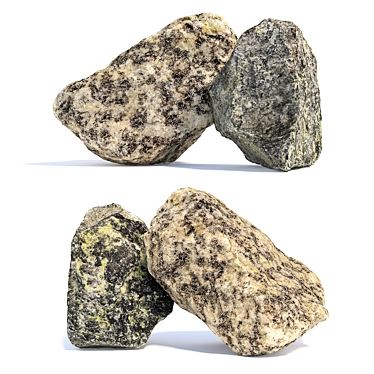 Landscape Stones: Detailed Texture, 360° Scanned 3D model image 1 
