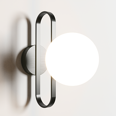 Sleek Nordic Wall Sconce 'Amara' 3D model image 1 