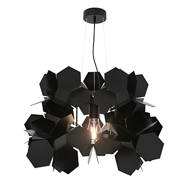 Elegant Blossom Ceiling Chandelier 3D model image 1 