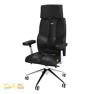 Exotic Luxury: OM Kulik System CROCO Ergonomic Chair 3D model image 1 