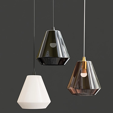 Elegant VIGO Lamp: Ø 22 × 25 cm 3D model image 1 