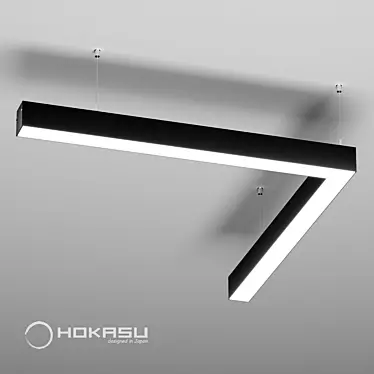 HOKASU Corner Lamp | Stylish and Efficient Corner Lighting 3D model image 1 