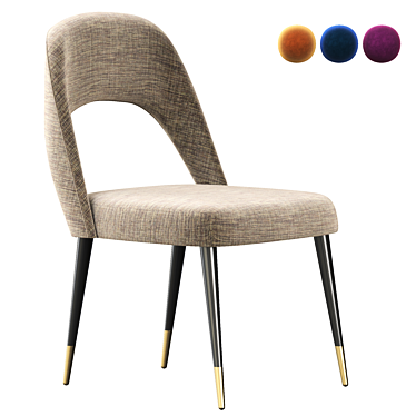 Sleek Ava Chair: Modern Design 3D model image 1 