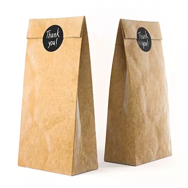 Paper bags with stickers