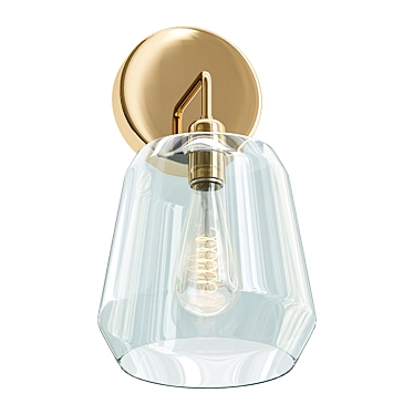 Elegant Salmar Sconce: Illuminate in Style 3D model image 1 