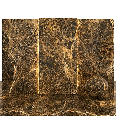 Emperador Brown Marble Collection | High-Quality Textures & Multiple Tile Sizes 3D model image 1 