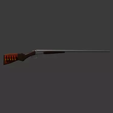 Russian-made IZH-43 Shotgun 3D model image 1 