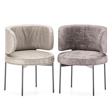 Sophisticated Akiko Chair by Gallotti & Radice 3D model image 1 