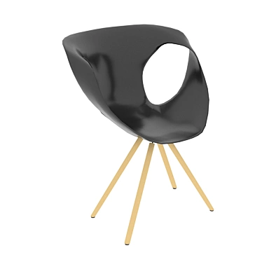 Cozy Cushioned Armchair 3D model image 1 