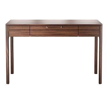 RONDA Writing Desk: Elegant Walnut Finish 3D model image 1 