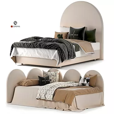 Peonihome Rest Bed Set 3D model image 1 