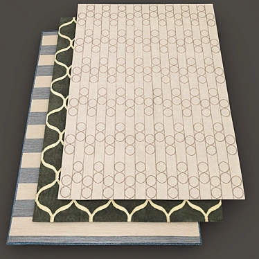 Modern IKEA Rug Collection 3D model image 1 