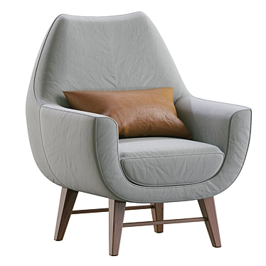 Elegant Cadeirao Armchair 3D model image 1 