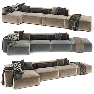 Modern Alberta Alcazar Sofa 3D model image 1 