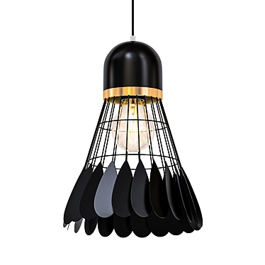 Nordic Art Deco Hanging Light 3D model image 1 